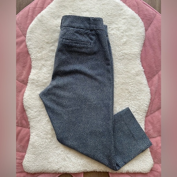 LOFT  Riviera Cropped Blue Polka Dot Pants - Picture 7 of 7